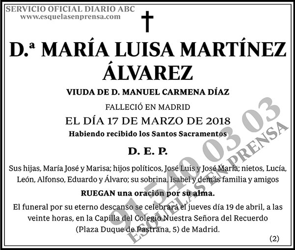 María Luisa Martínez Álvarez